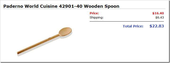 Buy.com's $22 wooden spoon (shipping included)